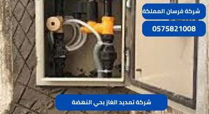 شركة تمديد الغاز بحي النهضة