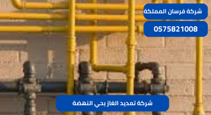 شركة تمديد الغاز بحي النهضة