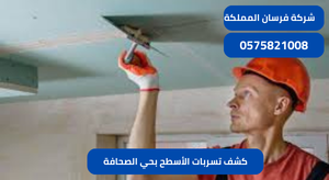 كشف تسربات الأسطح بحي الصحافة