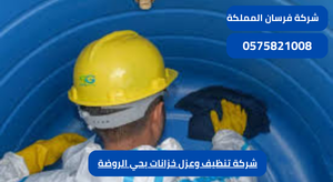 شركة تنظيف وعزل خزانات بحي الروضة