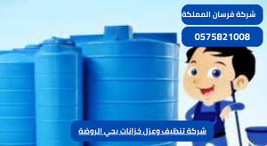 شركة تنظيف وعزل خزانات بحي الروضة