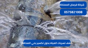 كشف تسربات المياه بدون تكسير بحي الصحافة