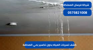 كشف تسربات المياه بدون تكسير بحي الصحافة