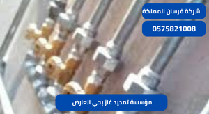 مؤسسة تمديد غاز بحي العارض 