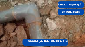 حل ارتفاع فاتورة المياه بحي الفيصلية