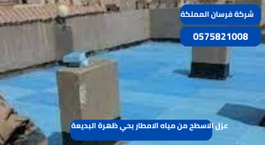 عزل الاسطح من مياه بحي ظهرة البديعة