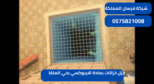 عزل خزانات بمادة الايبوكسي بحي الملقا