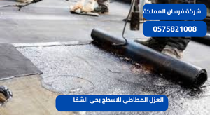العزل المطاطي للاسطح بحي الشفا