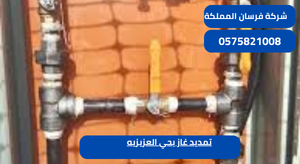 تمديد غاز بحي العزيزيه