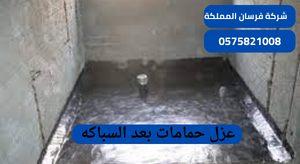عزل حمامات بعد السباكه
