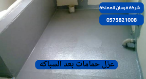 عزل حمامات بعد السباكه
