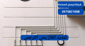 تمديد الغاز بحي النرجس